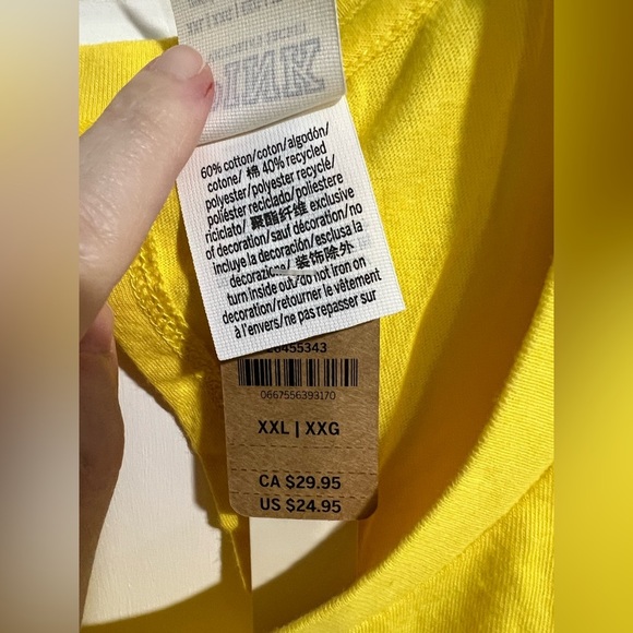 NEW NWT VS Victoria secret‎ PINK yellow tank w/ cut out XXL - Picture 4 of 4